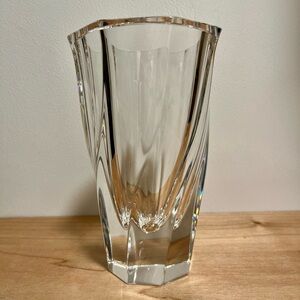 Orrefors Sweden 6 inch crystal vase vintage
